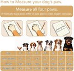 BECEMURU Dog Boots, Double-Straps Anti-Fall Off Dog Booties Shoes, Non-Slip Paw Protectors for Outdoor Walking Hiking in Snowy or Rainy Day (Black, 3#(Width 2.0 inch) for 27-38 lbs)