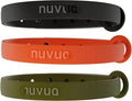 3 Pack Breakaway Cat Collar - Soft, Comfortable, and Lightweight Safety Buckle Collar with Name Tag Ring for Outdoor Cats and Sensitive Skin Kittens by Nuvuq (6 ⅞" to 10 ¼") (Black, Orange and Green)