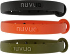 3 Pack Breakaway Cat Collar - Soft, Comfortable, and Lightweight Safety Buckle Collar with Name Tag Ring for Outdoor Cats and Sensitive Skin Kittens by Nuvuq (6 ⅞" to 10 ¼") (Black, Orange and Green)