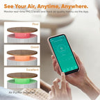 Petbobi Air Purifier for Home Large Room Up to 3630 Sq Ft, H13 + H11 HEPA | 7-Layer Anti-Clog Pet Hair Dander Smoke Odor Removal, 360° Airflow 275 CFM, Smart App & Monitor Auto Mode, 25dB Quiet Sleep
