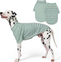 KYEESE 2Pack Waffle Dog Shirt with Sleeves Soft Striped Dog Sweater | Turtleneck, Cozy Warmth. Lightweight & Breathable, Gentle on Sensitive Skin, Free to Move, Comfortable Daily Wear