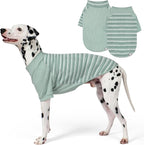 KYEESE 2Pack Waffle Dog Shirt with Sleeves Soft Striped Dog Sweater | Turtleneck, Cozy Warmth. Lightweight & Breathable, Gentle on Sensitive Skin, Free to Move, Comfortable Daily Wear
