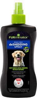 FURminator Rinse-Free deShedding Spray for Dogs, 8.5 oz | Reduces Shedding Without Bathing, Neutralizes Odors, No Sulfates Parabens Or Added Dyes