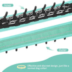 Mayerzon Martingale No Pull Collar for Medium Large Dogs | Teal, M | Patented Anti Pull Dog Collar with Buckle for Walking Training, Reflective Stitching, Neoprene Padding, Adjustable, Sturdy