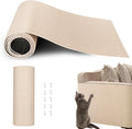 Cat Scratch Furniture Protector, 78.7"x15.8" Cat Scratch Pad for Couch | Trimmable Self-Adhesive DIY Sofa Wall Cats Tower Mat, Replacement Pads from Pet Claws, Beige