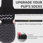 Dog Socks Shoes for Hot Pavement to Prevent Licking Paws, Summer Anti Slip Pet Booties with Grip Traction Control for Hardwood Floors, Grippy Boots & Paw Protectors for Small Medium Large Senior Dogs