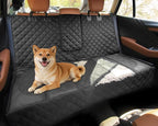 Dog Car Seat Cover for Back Seat, Heavy Duty Nonslip Car Seat Protector for Child Car Seat, Waterproof Bench Seat Cover for Dogs and Kids, Compatible with Armrest, Fits Sedan (Black)