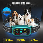 Smart AI Bark Collar for Large Medium Small Dogs, Anti Barking Device with 5 Training Modes, Exclusive Forced Bark-Stopping, Rechargeable IP67 Waterproof Bark Collar with 5 Sensitivity (Teal)