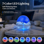 Sirena Twister Air Purifier (Blue) - Water Filter Air Washer For Home and Office - Essential Oil Aroma Diffuser With LED Night light - Small Air Cleaner For Smoke and Pets