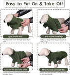 Queenmore Small Dog Pullover Sweater, Cold Weather Cable Knitwear, Classic Turtleneck Thick Warm Clothes for Chihuahua, Bulldog, Dachshund, Pug (Army Green, Large)