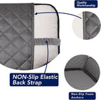 PureFit Reversible Quilted Couch Covers for Dogs Oversized Sofa Cover 78” | Gray/Gray, Water Resistant Couch Protector, Washable Pet Couch Cover with Non Slip and Elastic Straps For Kids