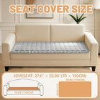 Waterproof Couch Cover for Dogs Washable,Nonslip Fuzzy Durable Pet Friendly | Soft Slipcovers for 3 Cushion Sofa Cover,Plush Thick Protector Fits Mat Bed Leather & Fabric Couches Light Grey 27.6"x59.06"