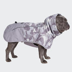 Spark Paws Dog Raincoat, Waterproof Windproof Rain Jacket, for Small Medium Large Extra Large Dogs, Reflective Breathable Full-Body Coverage Dry Suit - Camo Grey - XL