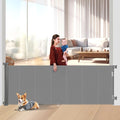 Miumoon 120 inch Reinforced Retractable Baby Gates 42 inch Tall | Retractable Dog Gate with No Crawl Through Reinforced Strip, 10 FT Extra Long Baby Gate, Retractable Gate for Indoor/Outdoor