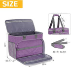 Dog Cat Grooming Bag for Vacuum,Scissors,Dog Grooming Kit Supplies | Portable Pet Grooming Supplies Organizer Tote Bag for Dogs Cats Grooming Kit Trimmer Tool Accessories Purple(Bag Only)