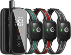 Dog Training Collar for 3 Dogs, Shock Collar with Remote, 2600FT | Rechargeable Electric Dog Collar With 3 Modes Vibration/Beep/Shock, IPX8 Waterproof E-Shock Collar Fits Small Medium Large