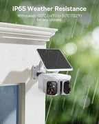 Baseus X1 Pro 3K Dual-Lens AI Solar Camera Outdoor Wireless, No Monthly Fee | 300° AI Tracking, 150-day Battery, IP65, Local Storage up to 512GB, AES+RSA, Color Night Vision, 8x Zoom, Privacy Zones