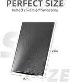 ESTHELLO Cat Litter Mat Honeycomb Double Layer Design 24’ ’ x 15’ ’ Black