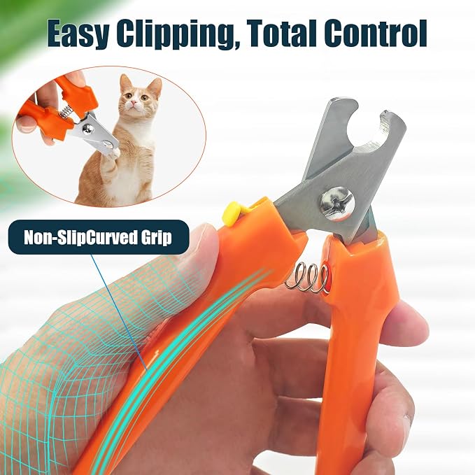 Dog Nail Trimmers #767C, Large and Small Breed Pet Nail Clippers | Large dog nail clippers with 0.45 inch opening for thick nails. Sharp blades, spring action. For home and salon.