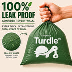 Turdle Compostable Dog Poop Bags Rolls, Lavender Scented, 270 Count | Extra thick, leak proof doggy poop bags & pet waste bags. No added PFAS, plant-based. Compostable dog waste bags. 15/roll.
