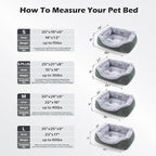 INVENHO Small Dog Bed Orthopedic Warming Soft Calming Sleeping Durable with Anti-Slip Bottom