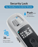 ABBIDOT Shock Collar for Dogs 3300 FT Dog Training Collar with Remote, 4 Training Modes IPX7 Waterproof Nihgt Light, Rechargeable E-Collar for Small Medium Large Dogs (15-120 lbs),Light Gray