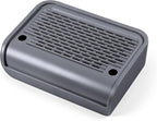 Cat Step for Litter Box, Litter Box Ramp with Filter Function, Dark Grey | Cat Litter Box Step for Kitten & Elderly Cats, Washable Double Layer Litter Catcher, Non-Slip Litter Catcher, Easy to Clean
