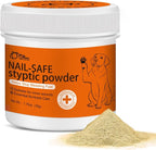 Styptic Powder for Dogs & Cats, Fast Acting Blood Stop, 1.76oz | For nail trimming | Easy powder application | Suitable for home grooming routines