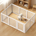 Dog Playpen, Clear Dog Pen, Dog Pen Indoor, Easy to Install and Remove Dog Play Pen, Puppy Playpen Suitable for Dogs, Cats,Dog Playpen Indoor (White, 23.6 inch Height, 10 Panels)