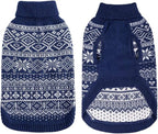 HOMIMP Dog Sweater Argyle - Warm Winter Clothes Puppy Soft Coat, Ugly Dog Sweater for Small Medium and Large Dogs, Pet Clothing Boy Girl, Blue XXS