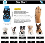 SCENEREAL Anti Slip Dog Socks to Prevent Licking Paws for Hardwood Floors | Double Sides Dog Shoes Boots & Paw Protectors for Hot/Cold Pavement, Dog Grippy Booties for Small Medium Large Senior Dogs