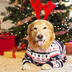 Dog Recovery Suit After Surgery Female Male, Medium Large Dog Neuter Shirt Cone Alternatives Prevent Licking Surgical Onesies (Christmas Blue, 2XL)