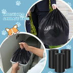 150 Pcs Dog Waste Poop Bags Dog Large Leak Proof Bags 26"x 33" Pet Waste Station Can Liners Heavy Duty Pet Trash Bin Liner for Walking Poop Station Dispensers, 3 Rolls of 50(Black)