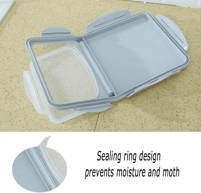 2-Pack 15L/4 Gallon Airtight Food Storage Containers with Locking Lids – Leakproof Dry Dog Food Rice Grain Bin for Kitchen Pantry Organization (507oz)