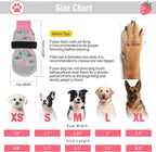 SCENEREAL Anti Slip Dog Socks to Prevent Licking Paws for Hardwood Floors | Double Sides Dog Shoes Boots & Paw Protectors for Hot/Cold Pavement, Dog Grippy Booties for Small Medium Large Senior Dogs