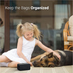 SVD.PET Doggie Waste Bag Dispenser, 120 Count, 8 Rolls, Black