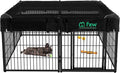 FXW Homeplus Indoor Dog Playpen with Mesh Top Cover, 24" H, 8 Panels | Calm Indoor Play Area, Cover Helps Deter Jump-Outs, for Puppies & Small Dogs, Patented