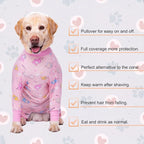 Dog Recovery Suit After Surgery Female Male, Medium Large Dog Neuter Shirt Cone Alternatives Prevent Licking Surgical Onesies (Elephant, 4XL)