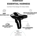 ShawnCo Essential Dog Harness, No-Pull Pet Vest with 3 Leash Clips, No Choke, Reflective, Adjustable and Padded, for Easy Walking and Training for Small, Medium and Large Dogs (Arctic Camo, S)