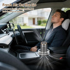 Aucleia Mini Portable Air Purifier for Car Office Travel, Cool Gray | Compact Air Purifier With Aromatherapy Function, Usb Powered Mini Usb Air Purifier Removes Pet Odor, Smoke, Dust And Pollen