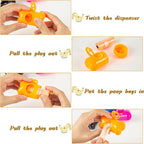 Arroyner 40 Pack Bone Shaped Poop Bag Dispenser Pet Waste Disposal Bag Dispenser (Random Color)