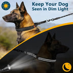 Crazy Felix No Pull Martingale Collar for Large Medium Small Dogs to Train | Walking Collar with Buckle Anti Pull, Fit Pitbull German Shepherd Doberman, Reflective (Black, L-Neck 17-19.25", 1.5" Wide)