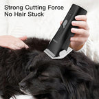 Dog Grooming Kit Clipper for Thick Coat | Low Noise, Cordless Cat Hair Trimmer, Rechargeable Shaver Pet Grooming Tools