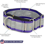 If It Barks - 1.5" Reflective Martingale Collar for Dogs - Adjustable - Made in USA - Strong, Durable, and Comfy - Ideal for Training - Suitable for Most Breeds - Small, Purple