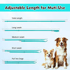 Wisedog Waterproof Dog Leash, Emerald Green, 5 ft × 3/4 in | Adjustable, 2 Metal Swivel Hooks, Easy to Clean, For Small, Medium, Large breed Dogs
