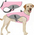 Dog Cooler Vest for Extra Large Dogs, Dog Mesh Cooling Jacket with Reflective Stripe and D Ring, Pet Cooling Vest for Beach, Hiking, Walking, Pink-2XL