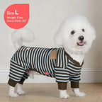 KYEESE Dog Pajamas, Comfy Doggie PJS Puppy Clothes, Soft Dog Pajamas for Small Dogs, Warm Stretchy Dogs Onesie with 4 Legs Sleepwear, Fleece Pet Costume Sleepwear, XS