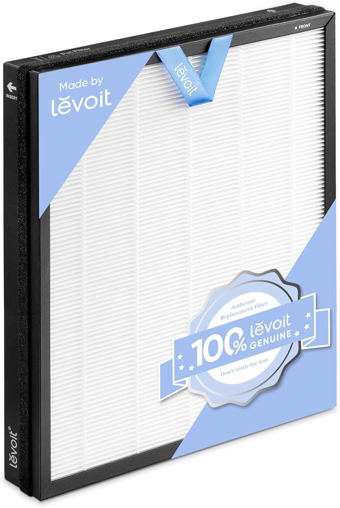 Levoit Genuine Vital Pet Pro Air Purifier Replacement Filter,1 Pack | Genuine Vital Pet Series Air Purifier Filters, Supports HEPA Sleep Mode, High-Efficiency Activated Carbon,White