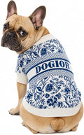 Everything Chic Luxury Dog Sweater – Soft Knit Designer Pet Outfit for Small Dogs & Puppies, XS–L, Stylish Warm Clothing for Yorkies, Chihuahuas, Dachshunds, Maltese, French Bulldog