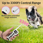 No Shock Dog Training Collar with Remote 3300ft Range | Vibrating Dog Collar, Vibration Collar for Small Medium Large Dogs, 9 Style Tones and Vibration Collar